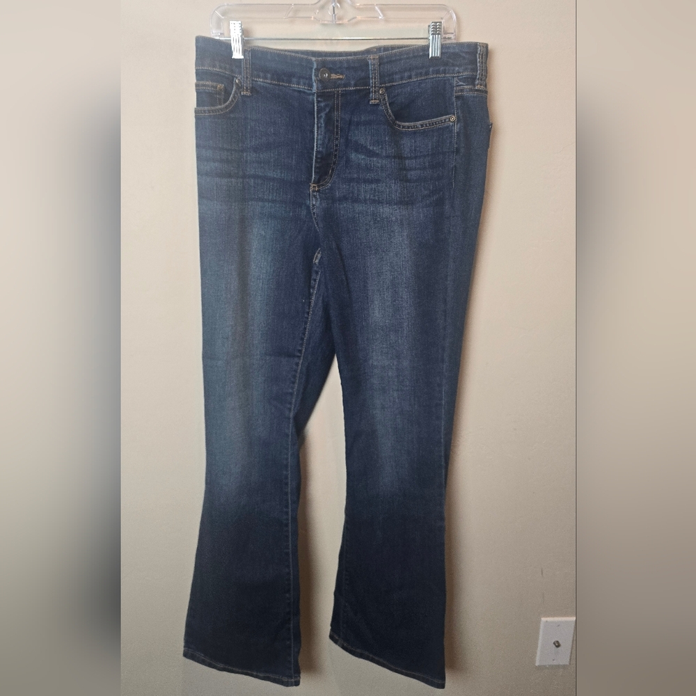 St. John's Bay Dark Blue Flare Jeans NWT